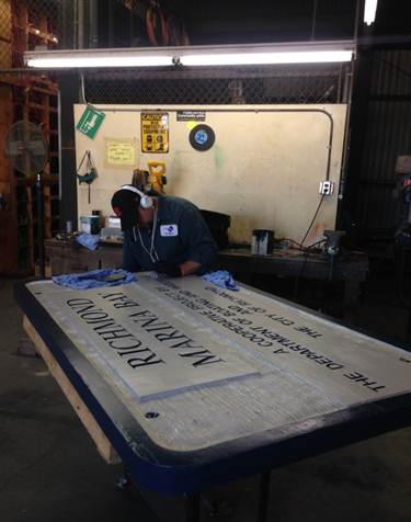 Sign re-paint